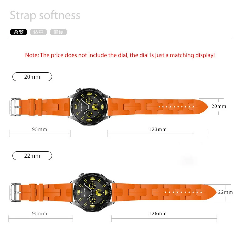 Силиконовый ремешок для Huawei Watch GT 4 GT4, сменный Браслет для часов GT2 Pro GT3 Pro 46 мм GT 2e