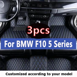 BMW F10 5 시리즈 용 RHD 자동차 바닥 매트 2016 2015 2014 2013 2012 2011 2010 카펫 맞춤형 발 패드 자동차 액세서리 인테리어