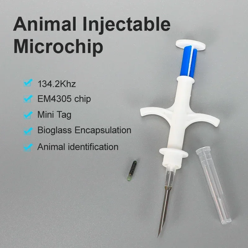 Imagem -04 - Seringa de Microchip para Animais de Estimação 2.12*12 mm Cavalo Cachorro Microchip Animal de Estimação Seringa para Cães Gatos Peixes