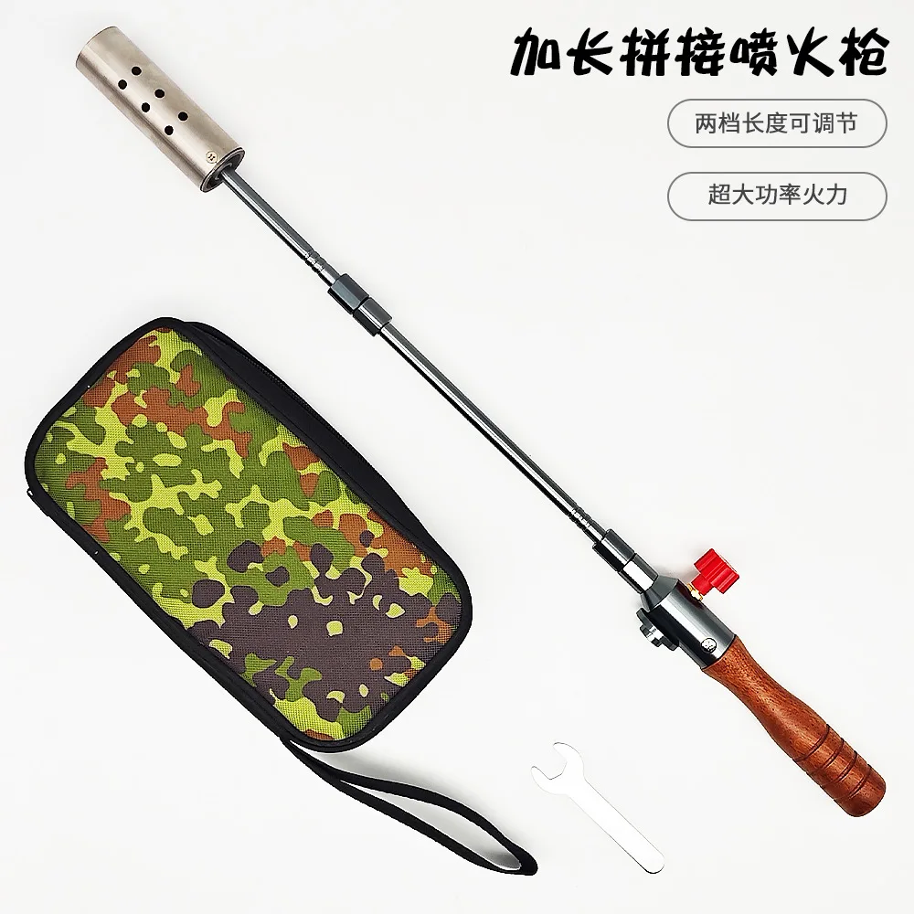 

Outdoor large-caliber splicing spray, charcoal spray , grass gun, inverted flat gas tank, torch spraying cross-border