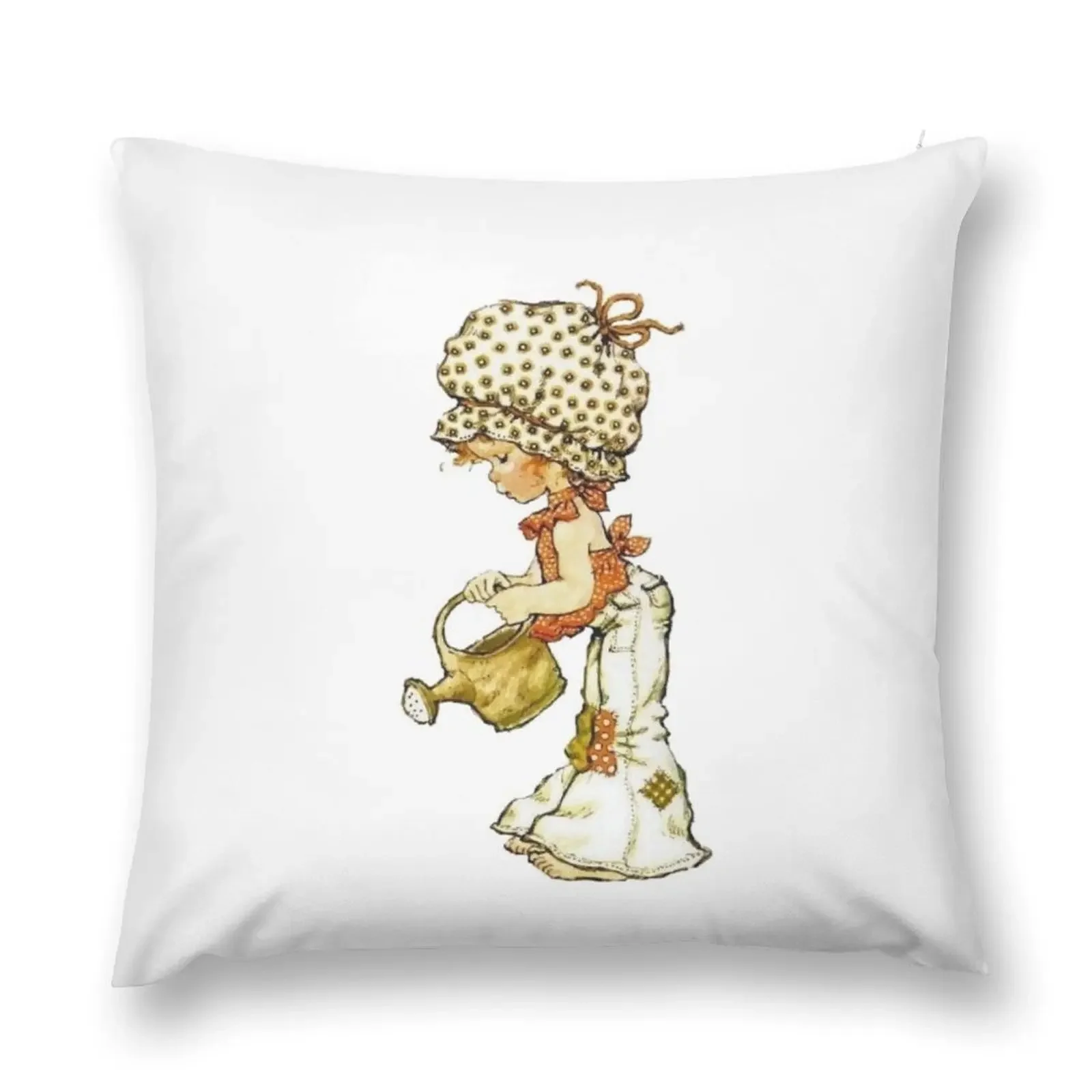 

Sarah Kay - Girl with watering can Throw Pillow Pillowcases For Pillows Covers For Sofas Christmas Pillowcase pillow