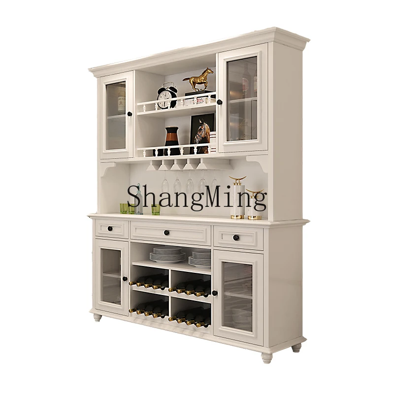 

DHY solid wood dining side cabinet modern simple tea cabinet dining side living room household small apartment