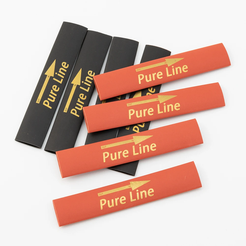 Pureline ciepłoopornych rurka termokurczliwa 5-13mm z izolacją termokurczliwą rury nadające się do DIY głośnik złącze kabla Audio Protector