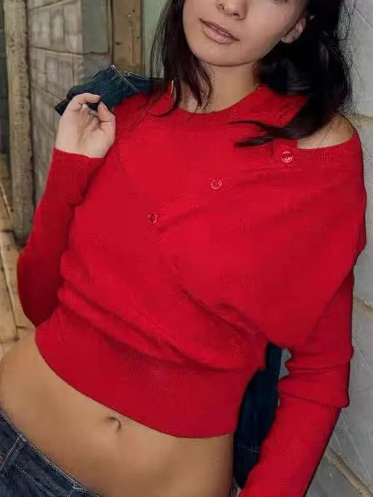 ملابس تريكو نسائية شتوية جديدة موديل 2025 ذات طبقة مزدوجة منسوجة من Jaet ملابس تريكو بسيطة ومتعددة الاستخدامات #5