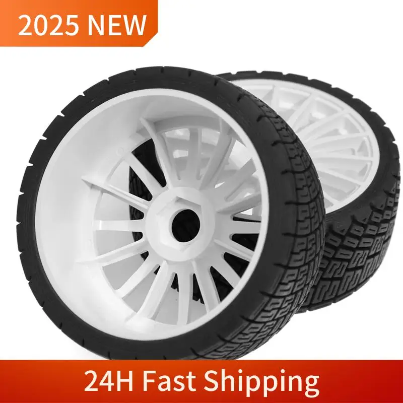

A49U 4Pcs Rc Racing Car Tires For 1/7 1/8 WRC KM FS KKPIT Mjx Rc Car Upgrades Parts