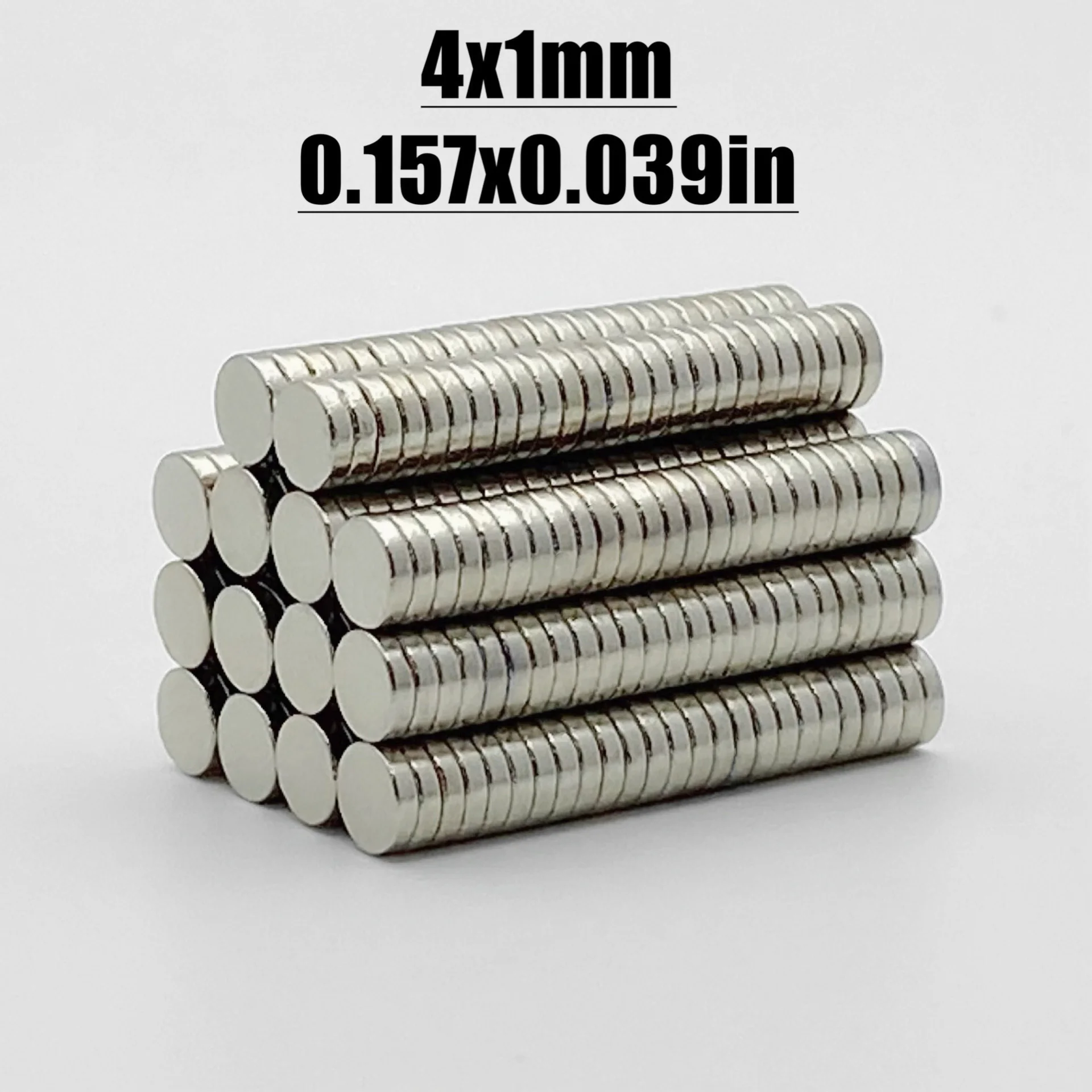 50-5000pcs 4x1mm Magnet Neodymium Magnet N35 NdfeB Round Shape 4*1 Magnet Accessory Permanent Magnetic Imanes Fridge Diy Magnets