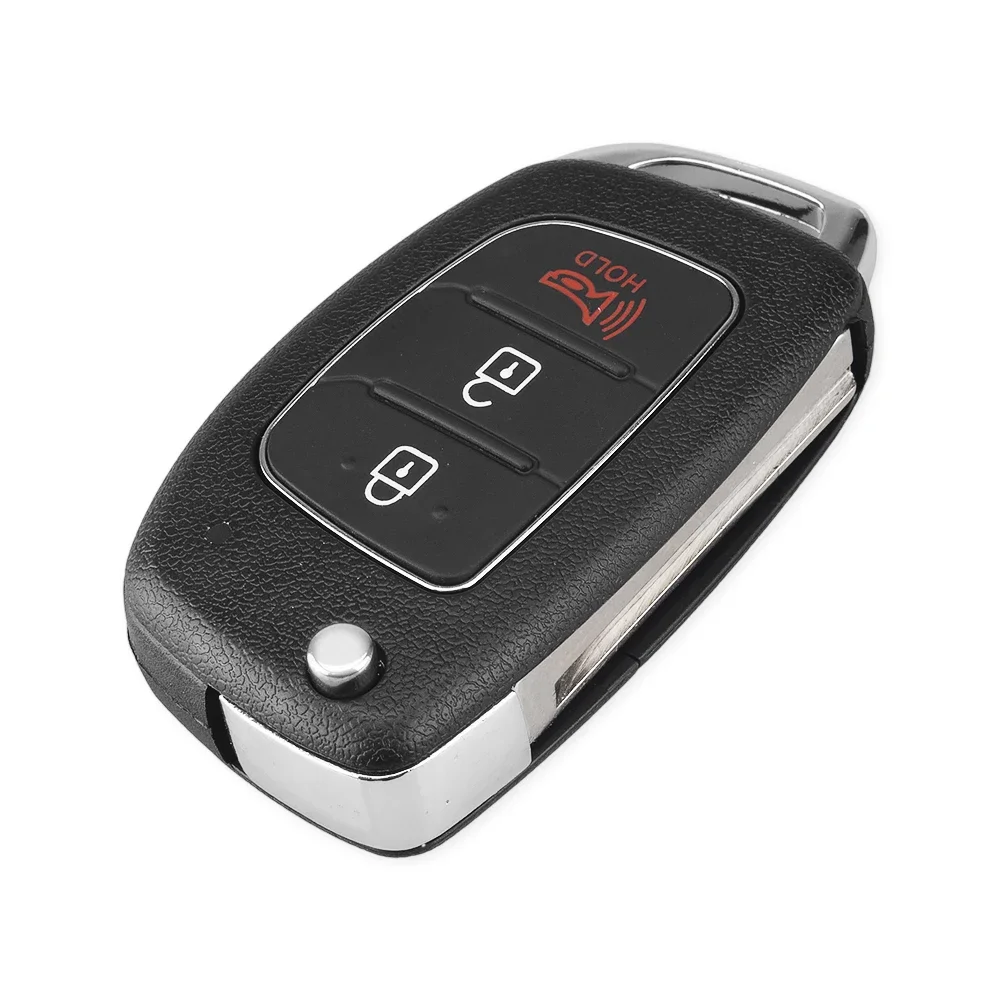 KEYYOU 3/4 Buttons Flip Folding Remote Key Fob Shell For Hyundai Solaris ix35 ix45 Santa Fe New Verna