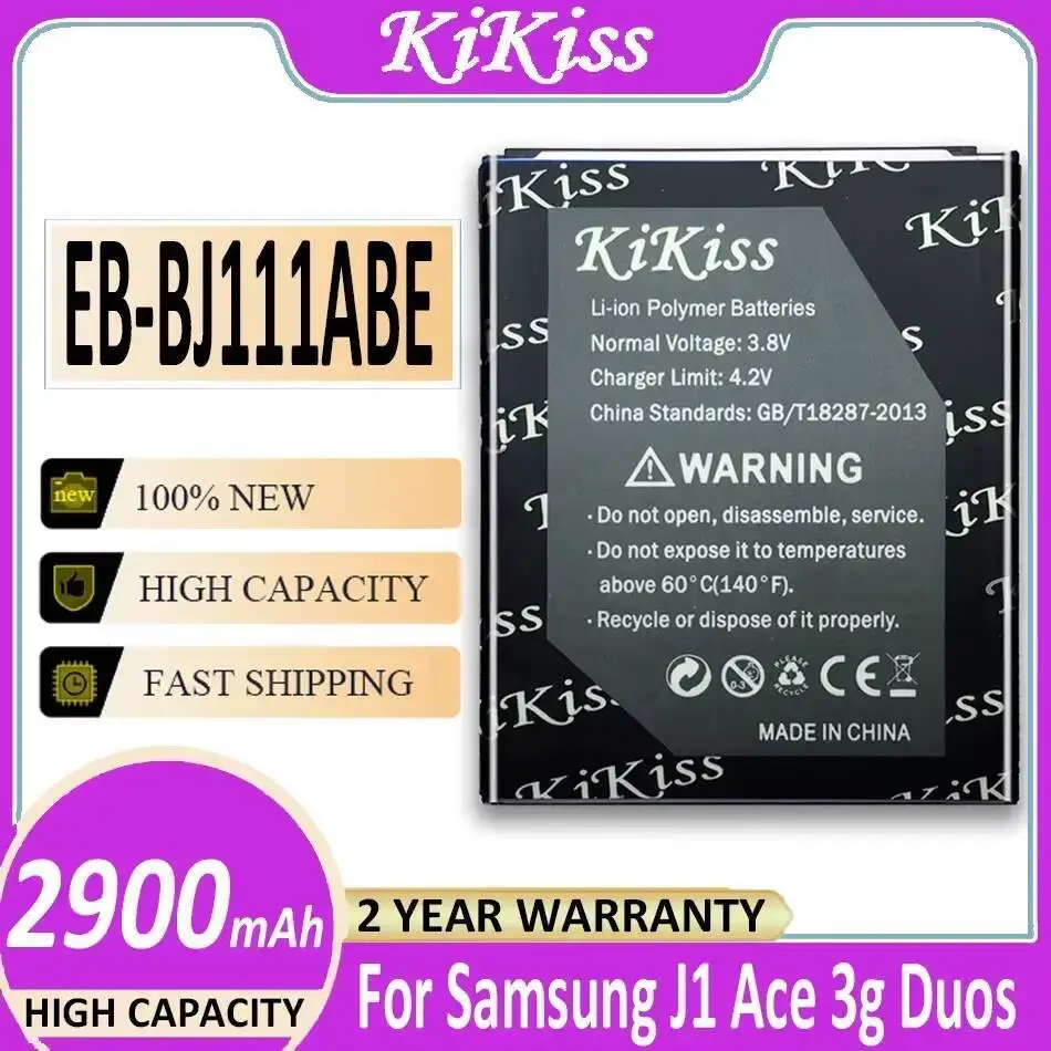 

Для Samsung Galaxy J1 Ace 3G Duos аккумулятор мобильного телефона прочный высокопроизводительный 2900 мАч EB-BJ111ABE