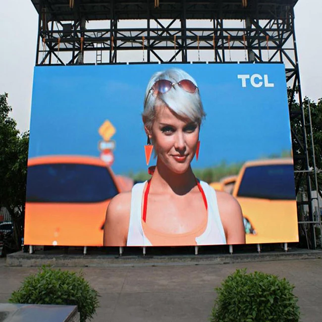 Outdoor Waterproof Advertising Large Screen Video Poster TV P4 LED High Definition Full Color Display Screen