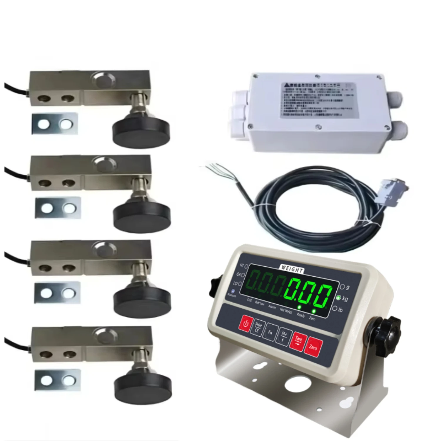 Gross weight loadmeter DIY livestock scale pig and cattle weighing mini truck scales 500kg-20 tons 110v-220v built-in battery