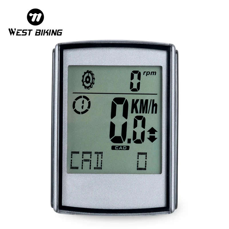 

WEST BIKING 3 in 1 Wireless Bike Computer Cadence Heart Rate Speed Odometer Speedometer Multi Functional LED Bicycle Computer