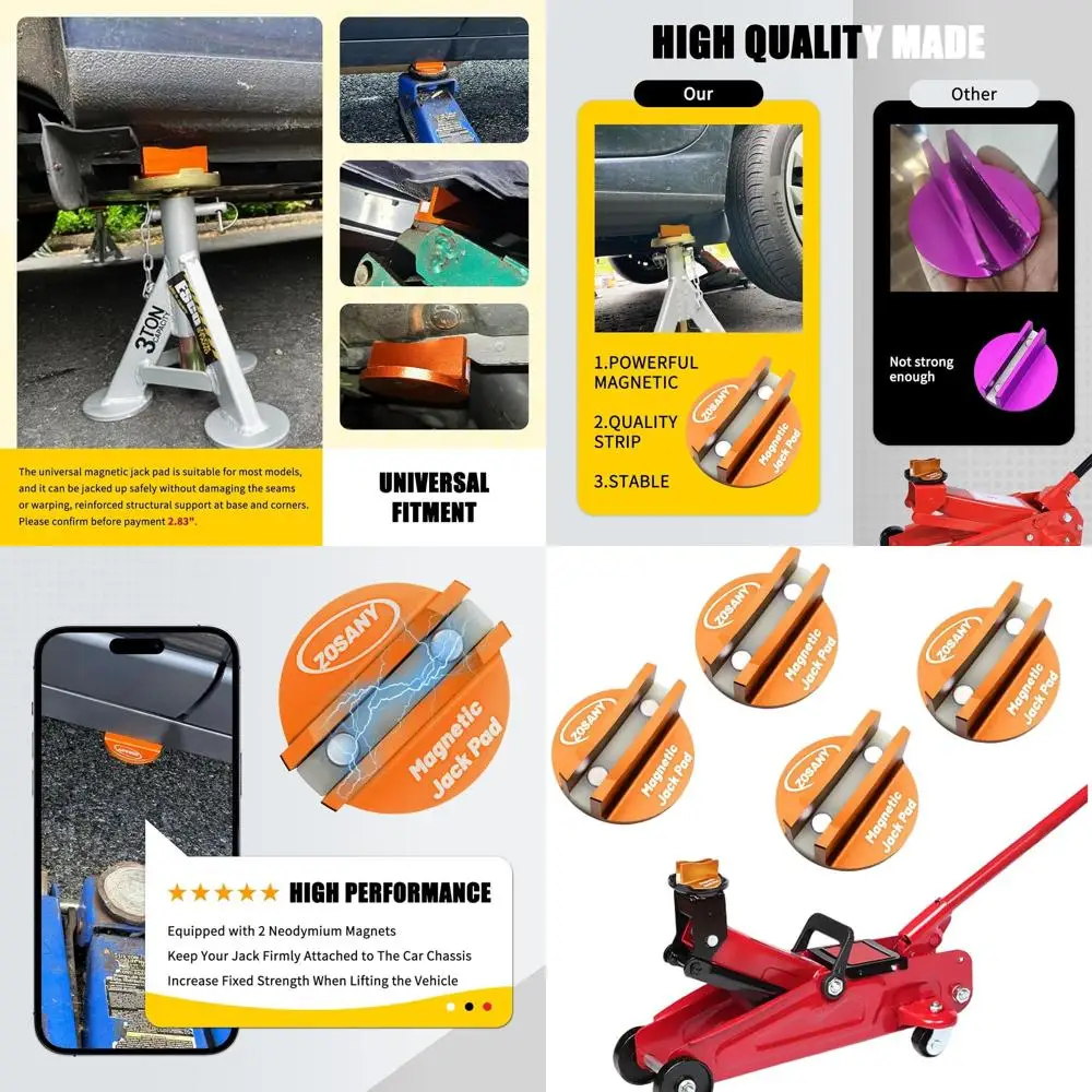 

Алюминиевый рифленый набор адаптеров для сварочной рамы для универсального магнитного домкрата (4 шт.)