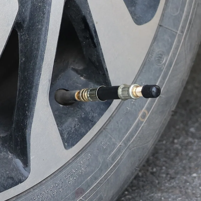 1개 호스 트윈 휠 트럭 밴 버스 밸브 스템 연장 튜브 어댑터 유연한 고무 타이어 밸브 인플레이터블 고무 10/15/21cm