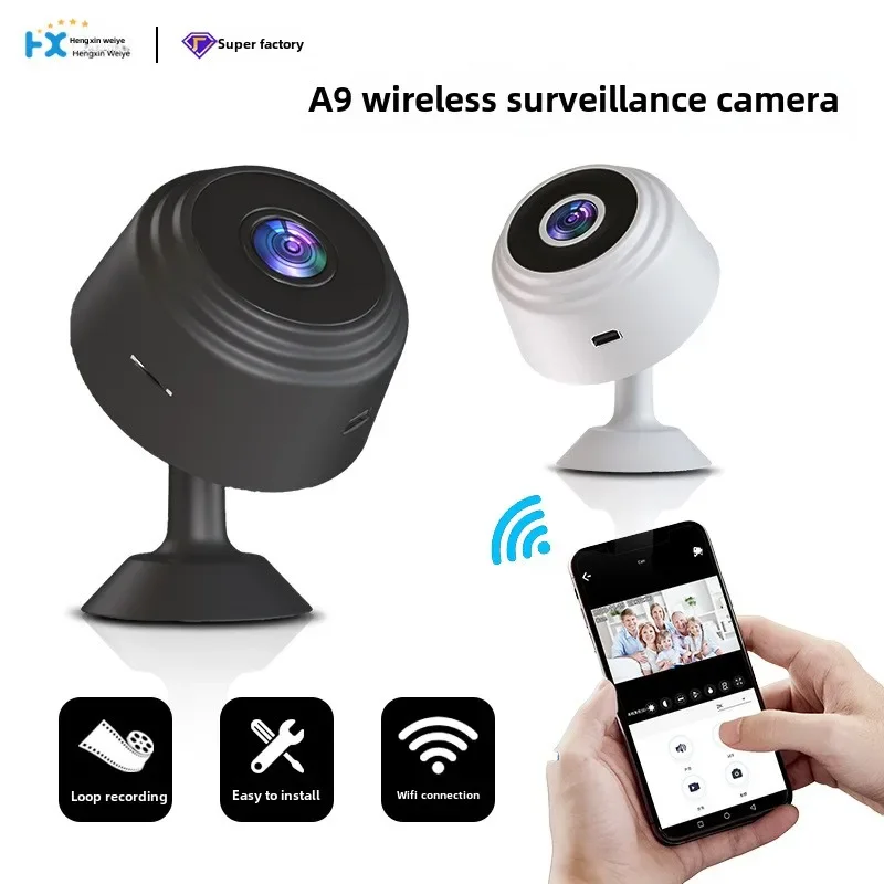 

A9 Mini Wireless Camera, HD 1080P Smart Home Security IP, WiFi Camera Monitor Remote Camera Mobile Remote Application