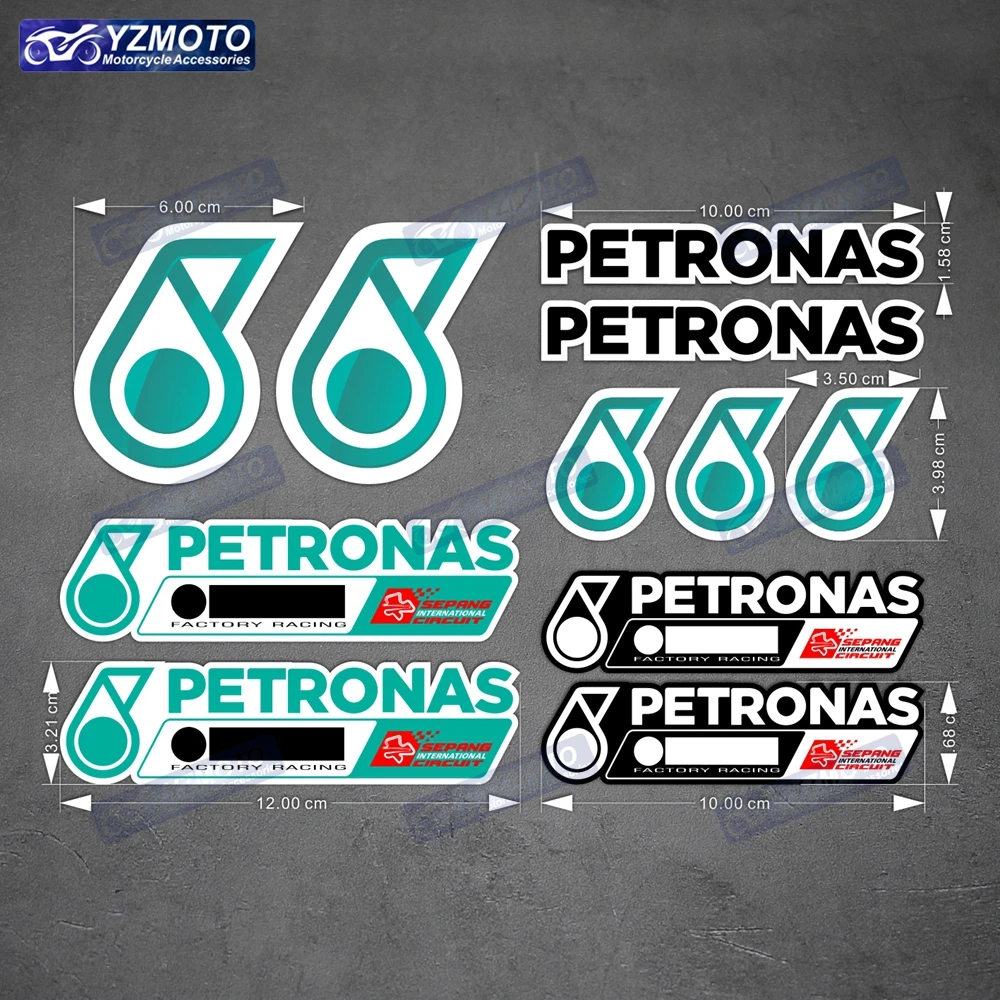 For YAMAHA YZF Petronas LOGO Motorcycle Fairing Accessories Sticker Body Helmet Fuel Tank Protection Decorative Decal Stickers