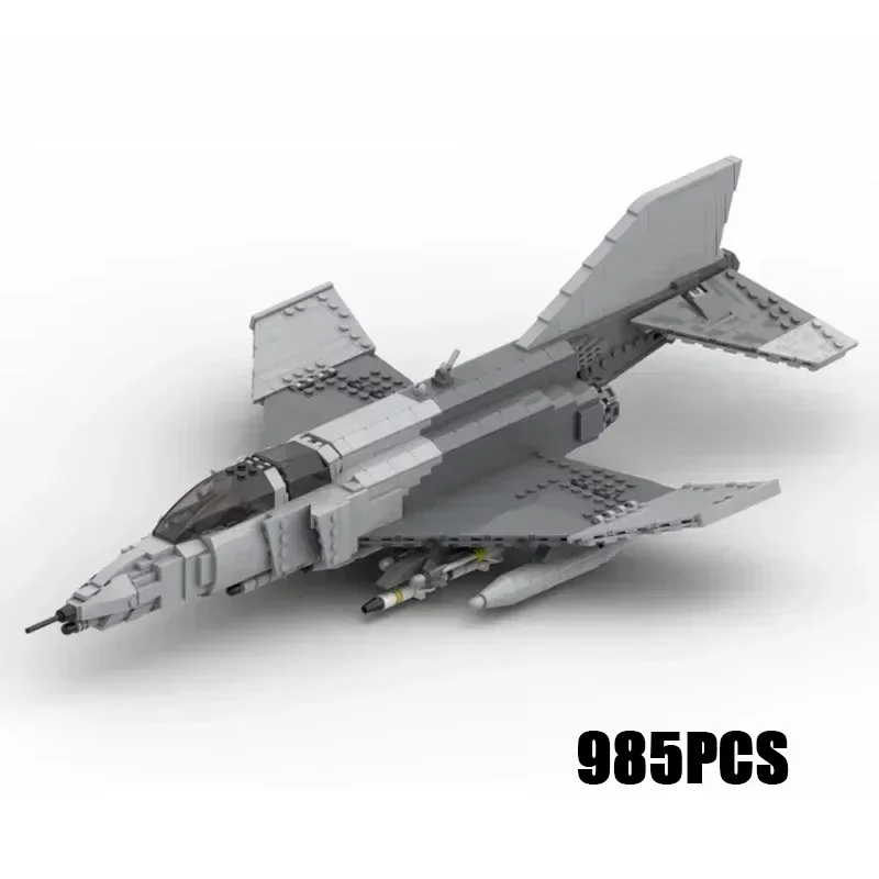 

Military Model Moc Building Bricks F-4G Wild Weasel Fighter Technology Modular Blocks Gifts Christmas Toys DIY Sets Assembly