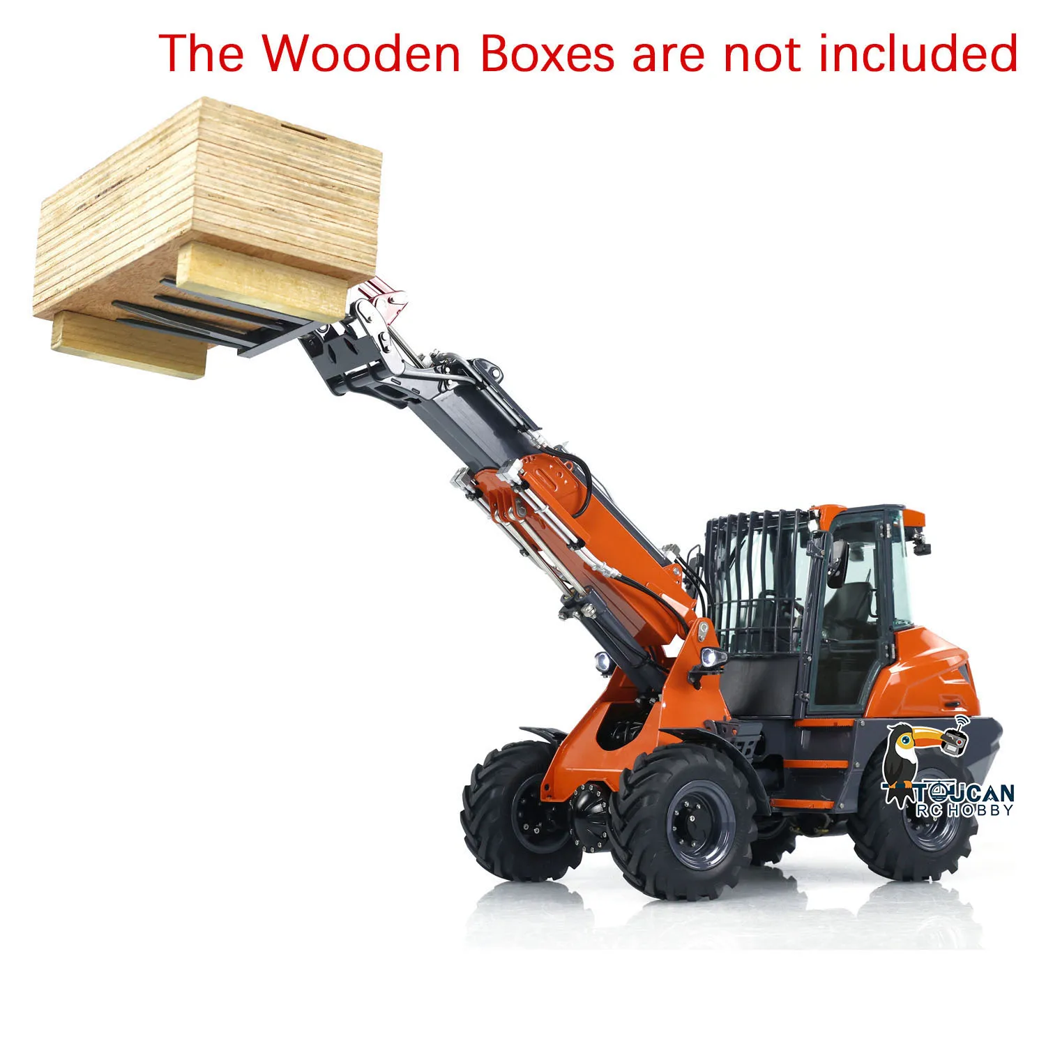 

1/14 LESU AT1050 Hydraulic RC Telescopic Arm Loader Fork Truck Car Model Painted Assembled RC Toy Light Sound System Toys Model