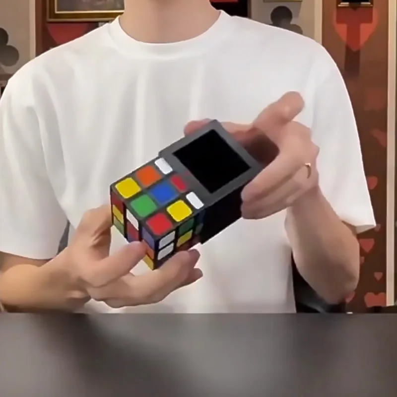 Vanishing Cube Appears As a Visual Multi-effect Cube Castle Easy To Use Gimmicks Funny Magician Magic Tricks Illusions