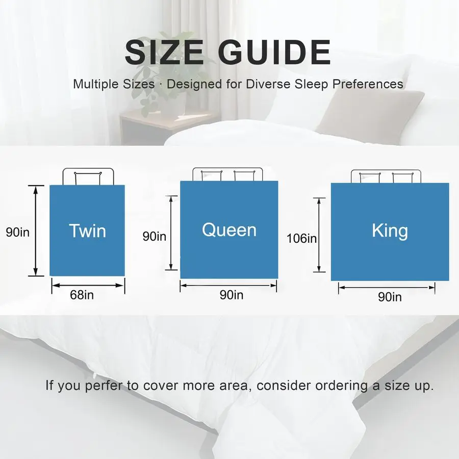 Edredom de penas tamanho queen, inserção de edredom de algodão de poliéster branco, edredom para cama de hotel para todas as estações com abas de canto