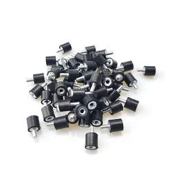 60Pcs D8 x H8 M3 x 6 Male To Female Thread Rubber Shock Absorber Crash Pad Damper Bobbin Mount Anti Vibration Isolator