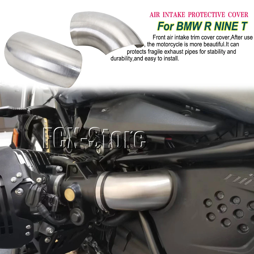 

New For BMW R NINE T R9T Urban Pure Scrambler Motorcycle Exhaus Stainless Steel Air Intake Protective Cover Guard R nineT r9t