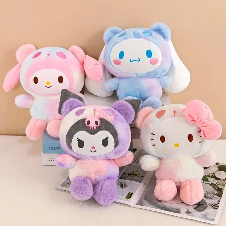 

Sanrio 9.84inch Anime Sanriod Toys Kawaii Kuromi Mymelody Cinnamorol Plush Soft Stuffed Animals Doll Plushie Pillow Xmas Gift