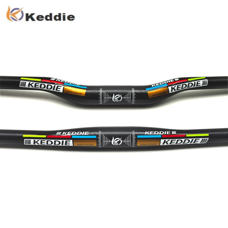 Full Carbon MTB Bike Handlebar 31.8*600-760mm Mountain Bicycle Handlebar T800 Carbon Lightweight Riser Flat Bar 3K Matte