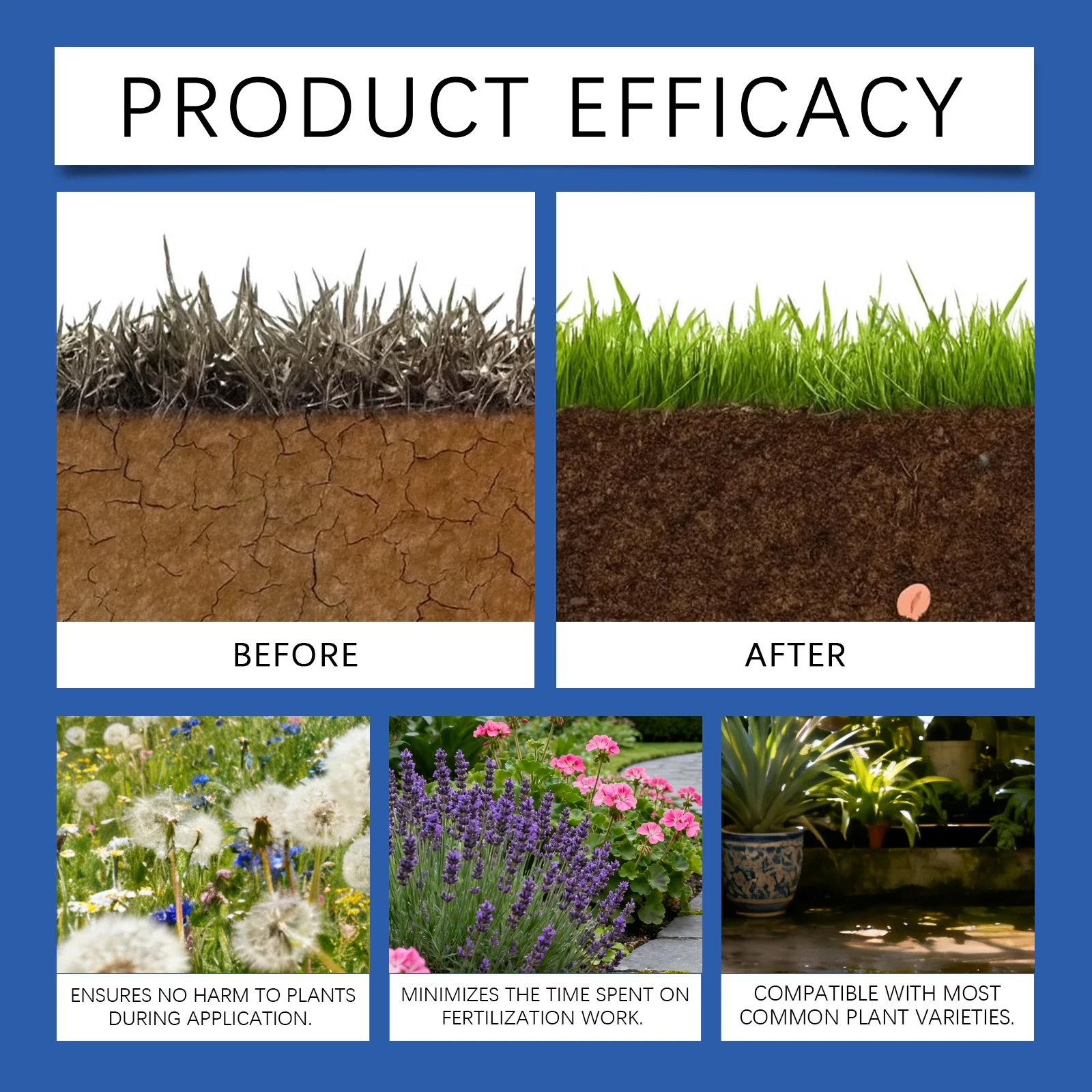 MoonSpry 6pieces Plant Nutrients Multi Purpose Plant Care Hydrating Nutrients Home Plant Growth Agents