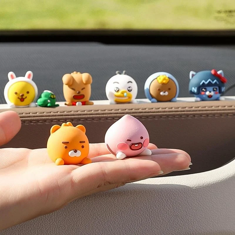 Kakaofriends Car Decoration Car Center Console Cartoon Interior Cute Car Decoration Creative Screen Children Gift