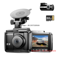 GS63H Pro 4K Dash Cam 2.4''Screen GPS Wifi Bluetooth 4K+1080P Dashboard Camera Super Night Vision Camcorder Car Black Box