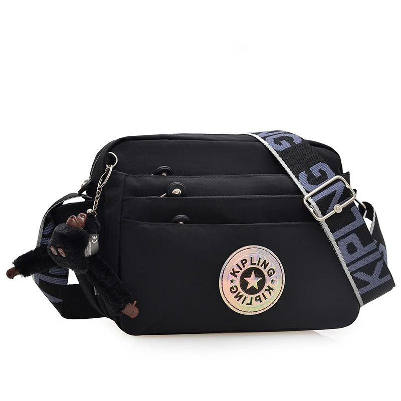 Trendy Women's Lightweight Crossbody Backpack - Spring-Summer, Multi-Zipper, Large-Capacity, Waterproof Shoulder Bag