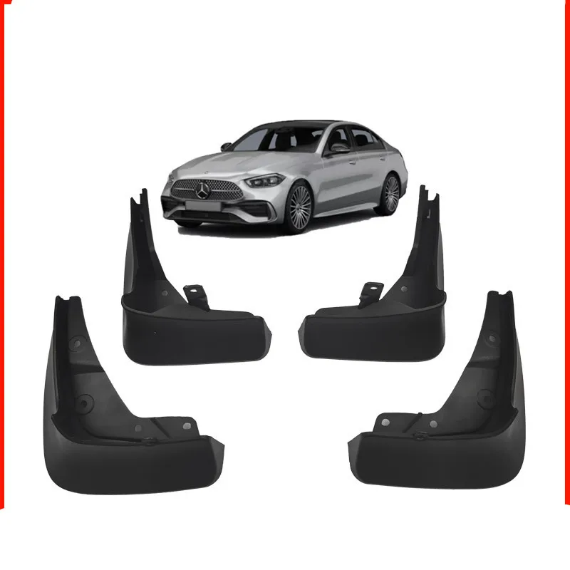 4x Tyre Fender Guards For Mercedes Benz C Class (Sport) 2022 Easy Installation Splash Guards Mudguards Mudflaps Car Accessories