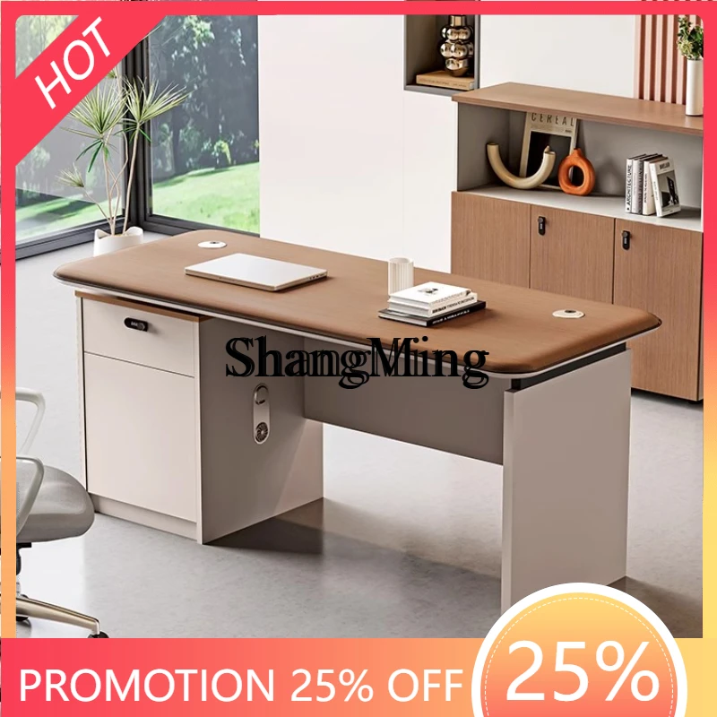 

CL desk simple modern single seat financial desk supervisor office home computer desk and chairs