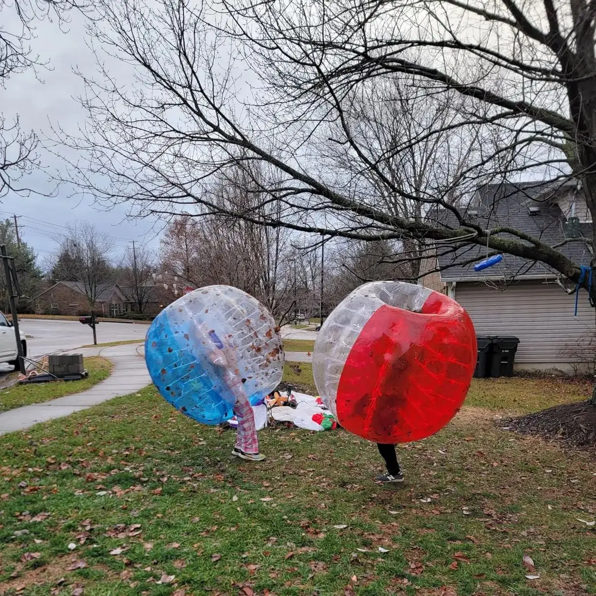 Inflatable Bumper Balls 1.2m 4Ft Human Hamster Ball, Zorb Ball for Children, Bubble Soccer Ball for Sport Time