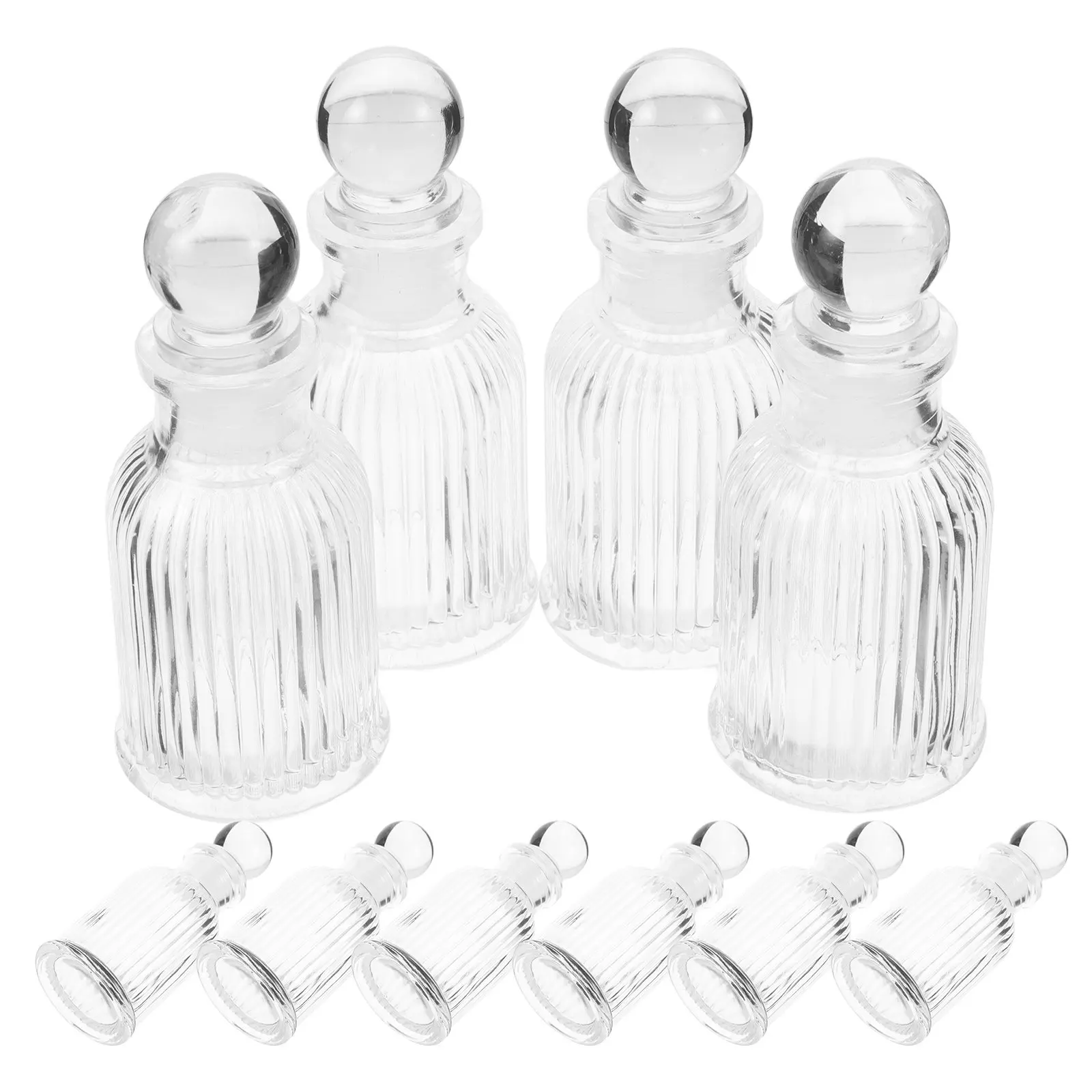 

12Pcs Clear Glass Holy Water Bottles Refillable 50Ml for Catholic Baptism Church Wedding Favor Cross Design Empty Water Bottle