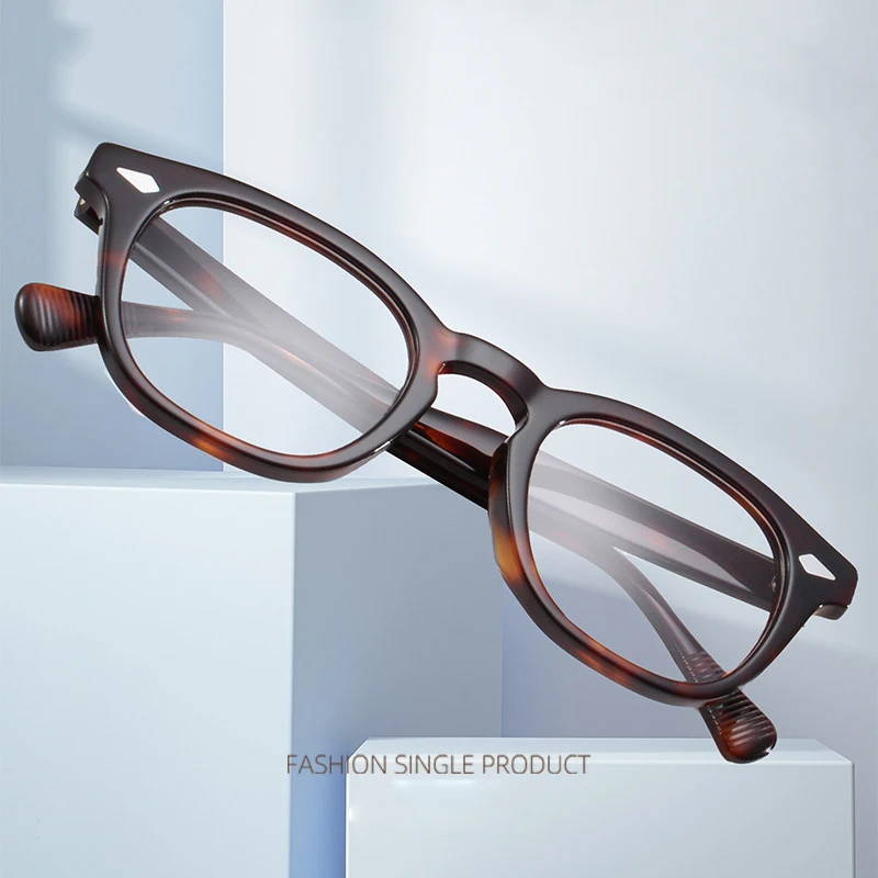 KUXA Pilot Brille Rahmen Männer Myopie Leopard Acetat Frauen Brillen Myopie Hyperopie Rezept Retro Optische Anti-reflexion