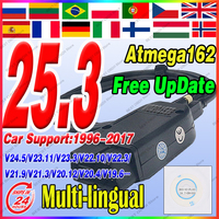 2025 Newest V25.3 V24.7 VCD'S VAGCOM Scanner Tools Scanne Diagnostic HEX Atmega162 V2 Tools FOR V-W AU-DI Sko-da Se-at español