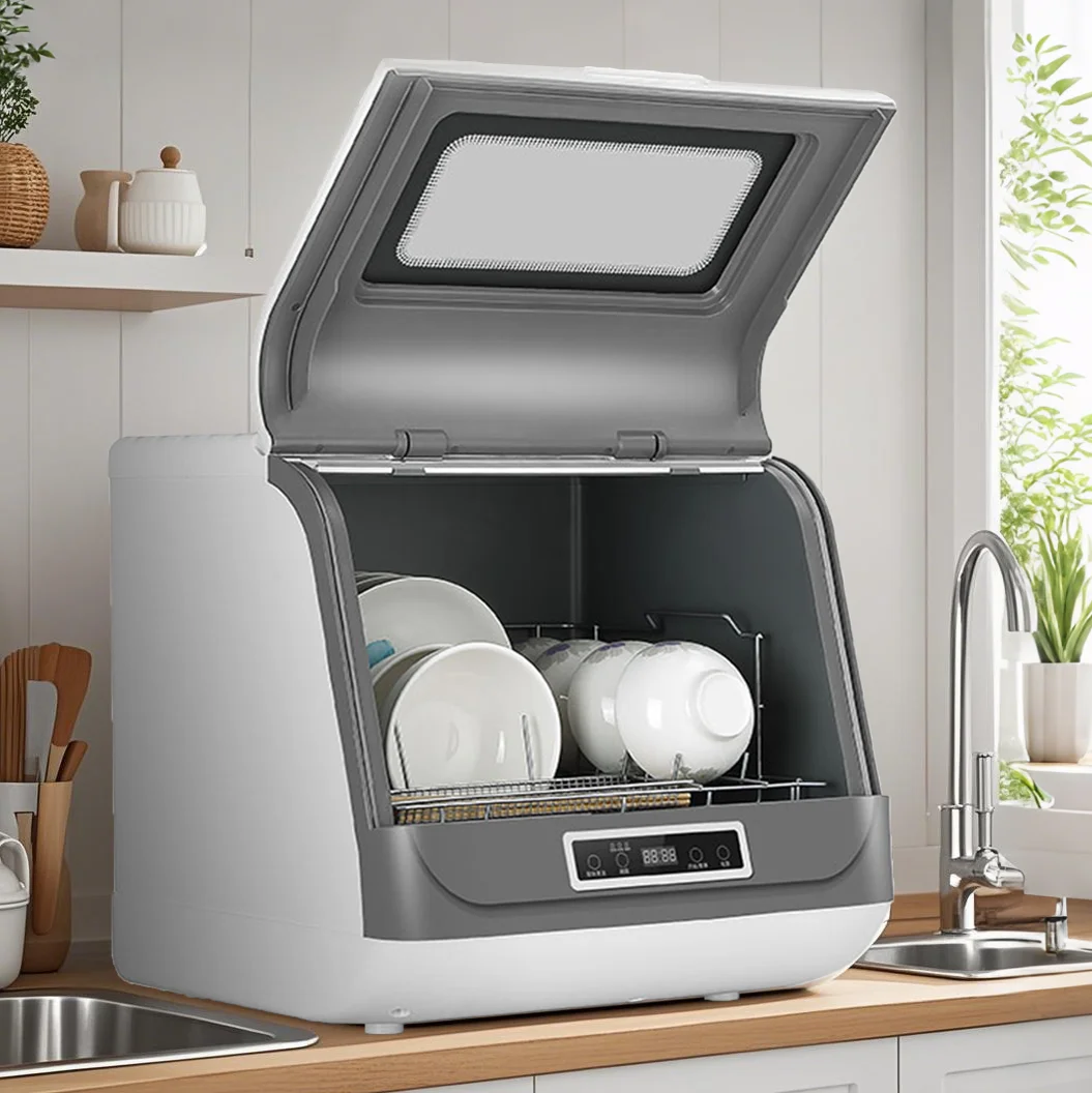 

Portable Freestanding Automatic Dishwasher Energy-Efficient Kitchen Tableware Machine for Home and Hotel Use Free Installation