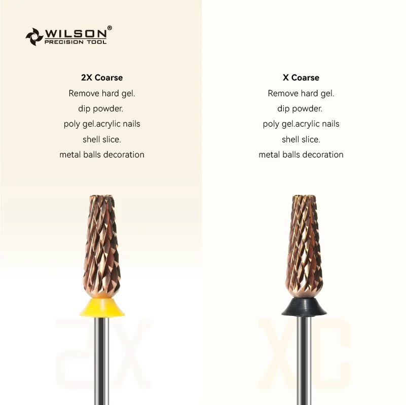 WILSON-brocas cónicas de 6,0mm, corte cruzado, seguridad inferior, brocas para uñas, herramienta de manicura de gel, accesorios para uñas, gran oferta