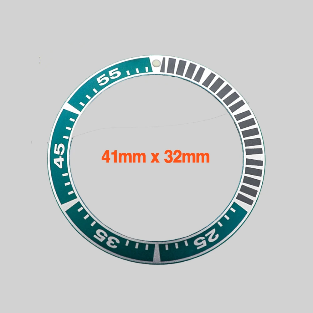 41Mm Aluminium Bezel Insert Ring Gebogen Samurai Bezel Ring Geschikt Voor King Srpf Samurai Horloge Ring Reserveonderdelen Voor Horloges