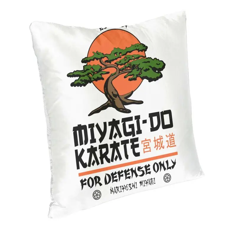 Miyagi Do Inspired Karate Kid Cushion Cover 66x66 cm Japanese Kung Fu Cobra Kai Throw Pillow Cases Living Room Sofa Decoration