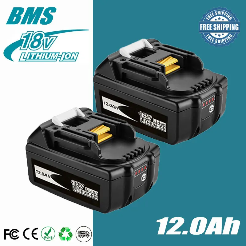 

100% Original Makita 18V 6.0Ah battery, for Makita BL1830， BL1830B， BL1840 ，BL1840B ，BL1850 BL1860B power tools battery