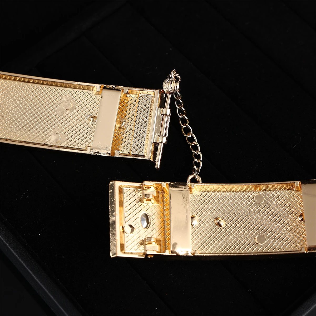 حزام معدني مع حجر الراين مرصع للنساء ، سلسلة البطن ، مجوهرات الجسم لحفل الزفاف ، أسلوب الديناصور #5