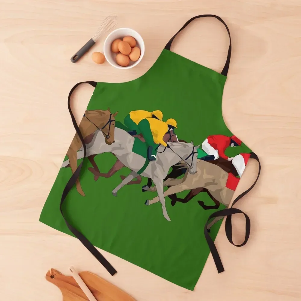 Horse race Apron Waterproof Kitchen For Women work gowns for women cleaning kitchen gadgets Apron