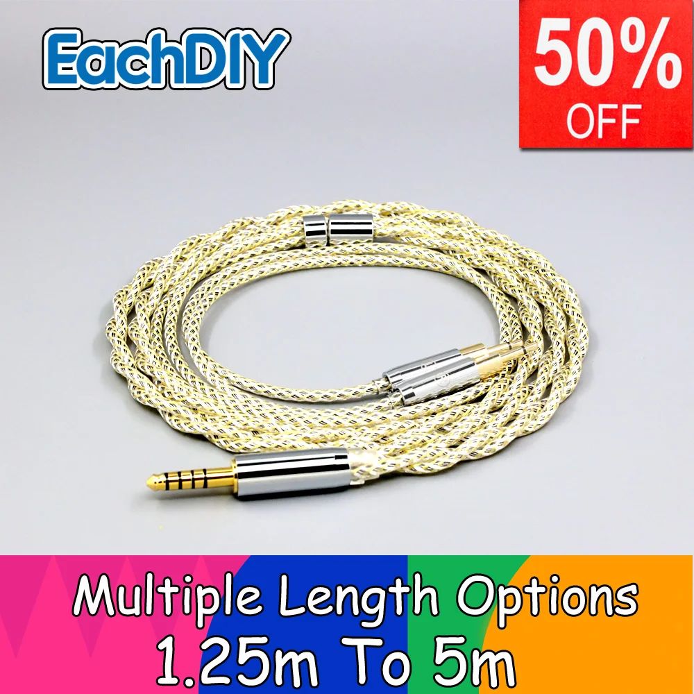 TypeS 23AWG Litz Shielding Silver OCC Earphone Cable For Sennheiser HD700 Headset 2.5mm pin Headphone LN008918