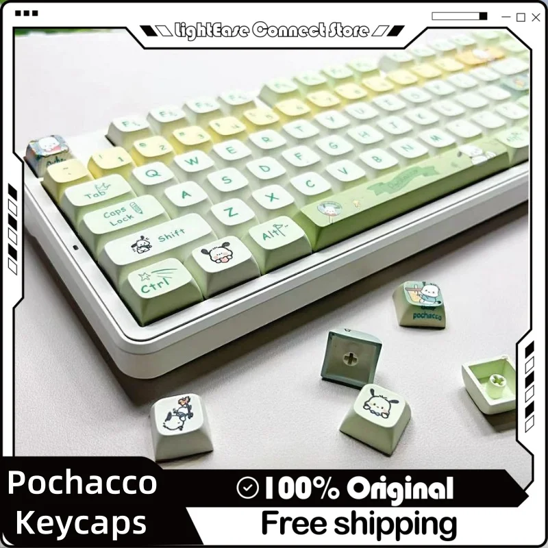 Pochacco Keycaps Xda Height Pbt Material Thermal Sublimation Mechanical Keyboard Keycaps Customization Diy Personalized Keycaps