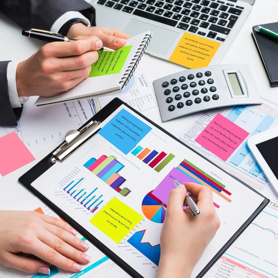 36 Pack Sticky Notes 3x3 in Post 9 Bright Colors SelfStick Note Pads it Strong Adhesive Easy to Post for Home Office Notebook