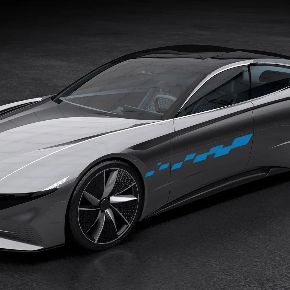 

Duster Wrap Sheet Auto Racing Car Door Side Lattice Stickers Decal Sticker