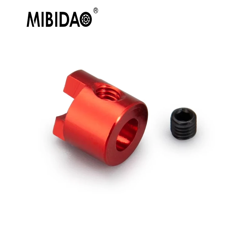MIBIDAO 2/10Pcs 4mm Aluminum Alloy Drive Dog Shaft Crutch Connector Paddle Fork For RC Electric Boat Accessories
