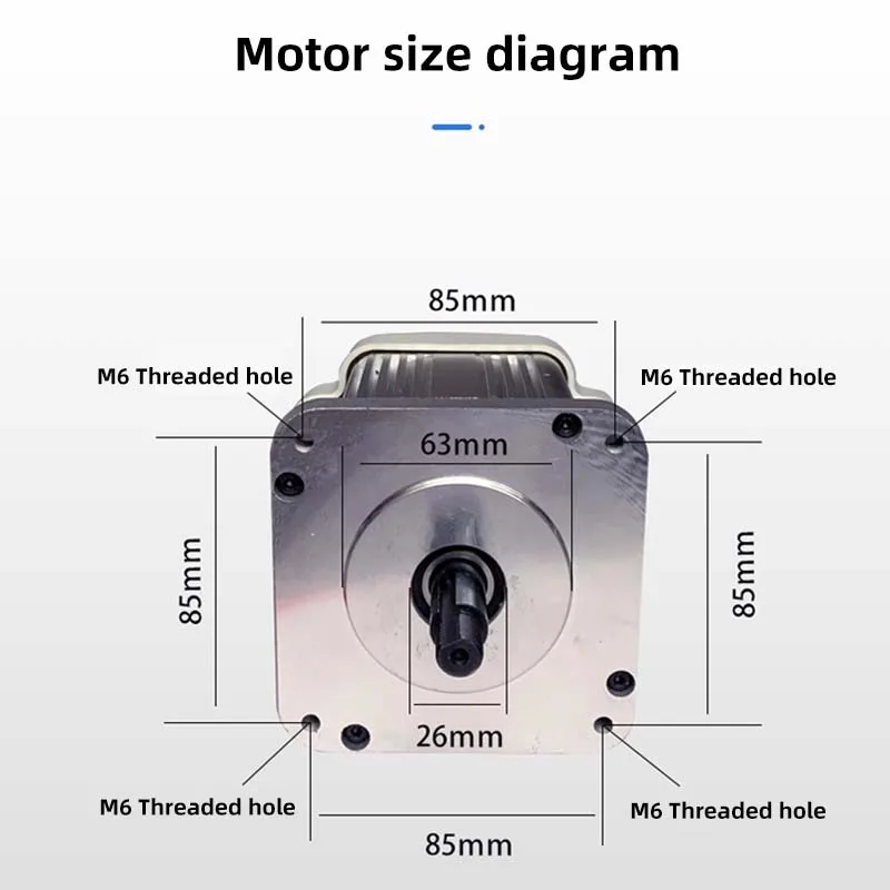 750W Brushless Servo Motor Control Set 220V Knob Speed Adjustment Belt Sander Woodworking Machinery Lathe